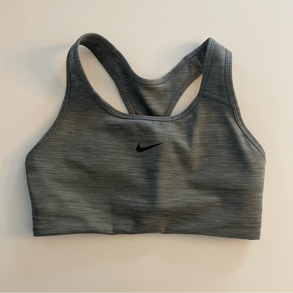 Nike Women's Gray/Green Padded Sports Bra size small